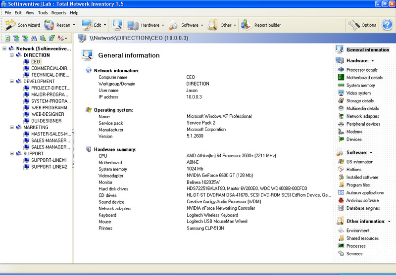 Total Network Inventory Screenshot